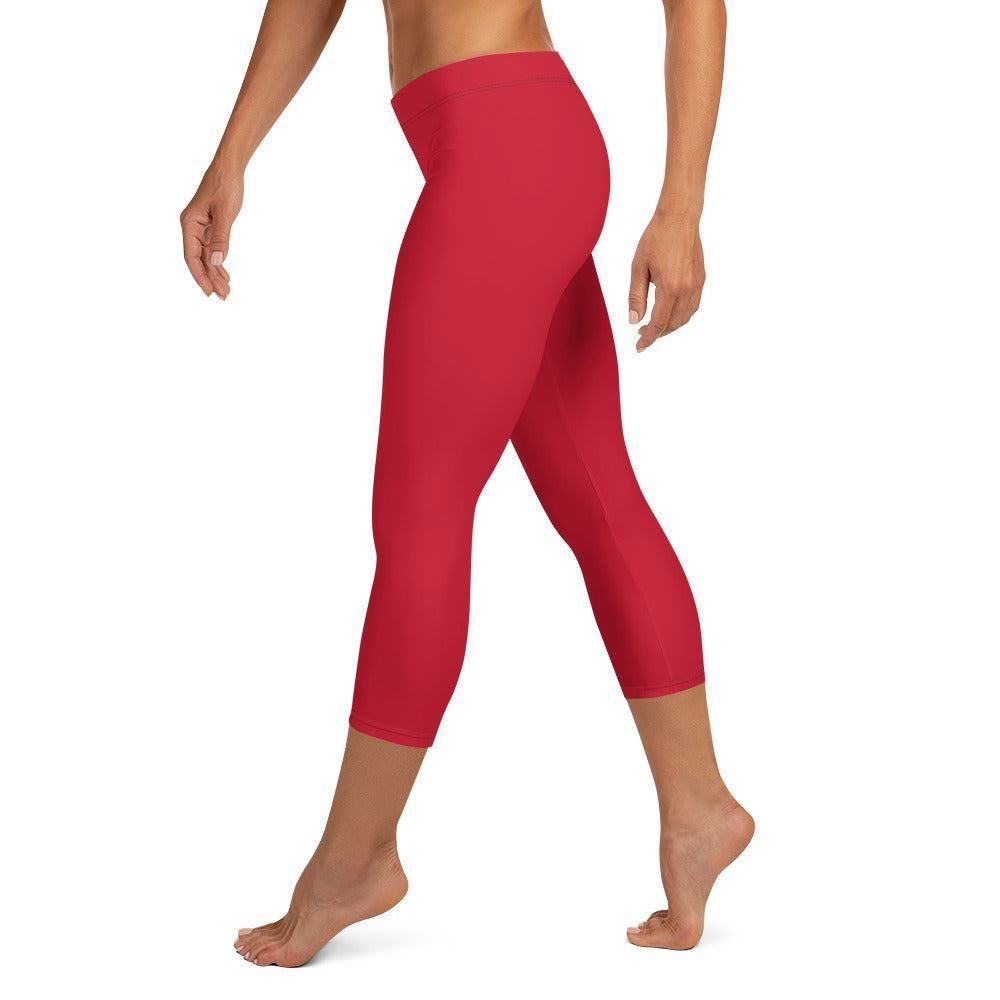 Rote Damen Capri Leggings Capri Leggings 49.99 Alltag, bequem, Capri, Damen, Design, einfarbig, Elastan, enganliegend, entspannen, Leggings, Mikrofasergarn, Mode, modisch, Outdoor, Passform, Polyester, Sport, Stil, Style, USF50, verkürzt, vielseitig, Vier-Wege-Stretch JLR Design