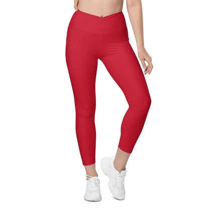 Rote Damen V-Bund Leggings mit Taschen V-Bund Leggings 59.99 1 Tasche auf jeder Seite, atmungsaktives Material, Damen, Design, einfarbig, Elastan, Fashion, Hoch tailliert, hoher Tragekomfort, Komfort, Mode, OEKOTEX100, Outfit, Polyester, red, rot, schmeichelhafter Schnitt, Style, UPF50, V-Bund Leggings JLR Design