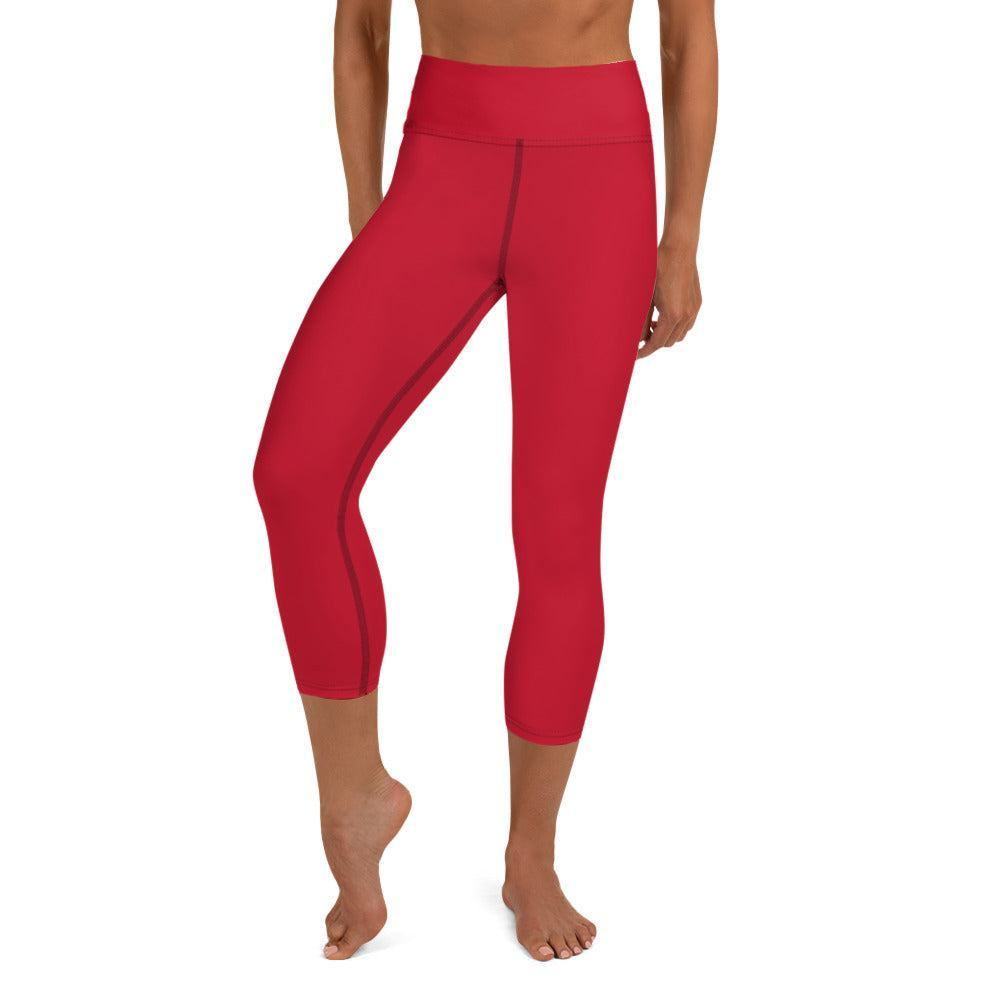 Rote Damen Yoga Capri Leggings Yoga Capri Leggings 49.99 Bewebungsfreiheit, Bewegung, Bund, Capri, Damen, Design, einfarbig, Elastan, Fashion, Fitness, Fitnessstudio, Flacher, Gummizug, Gym, hochwertig, Körper, Leggings, Material, Mode, Polyester, red, rot, Saum, Session, Sport, Streetwear, Style, USF50, Vier-Wege-Stretch, Wadenlang, Yoga JLR Design