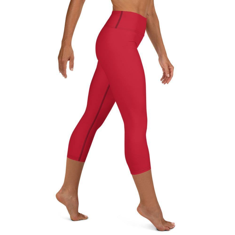 Rote Damen Yoga Capri Leggings Yoga Capri Leggings 49.99 Bewebungsfreiheit, Bewegung, Bund, Capri, Damen, Design, einfarbig, Elastan, Fashion, Fitness, Fitnessstudio, Flacher, Gummizug, Gym, hochwertig, Körper, Leggings, Material, Mode, Polyester, red, rot, Saum, Session, Sport, Streetwear, Style, USF50, Vier-Wege-Stretch, Wadenlang, Yoga JLR Design