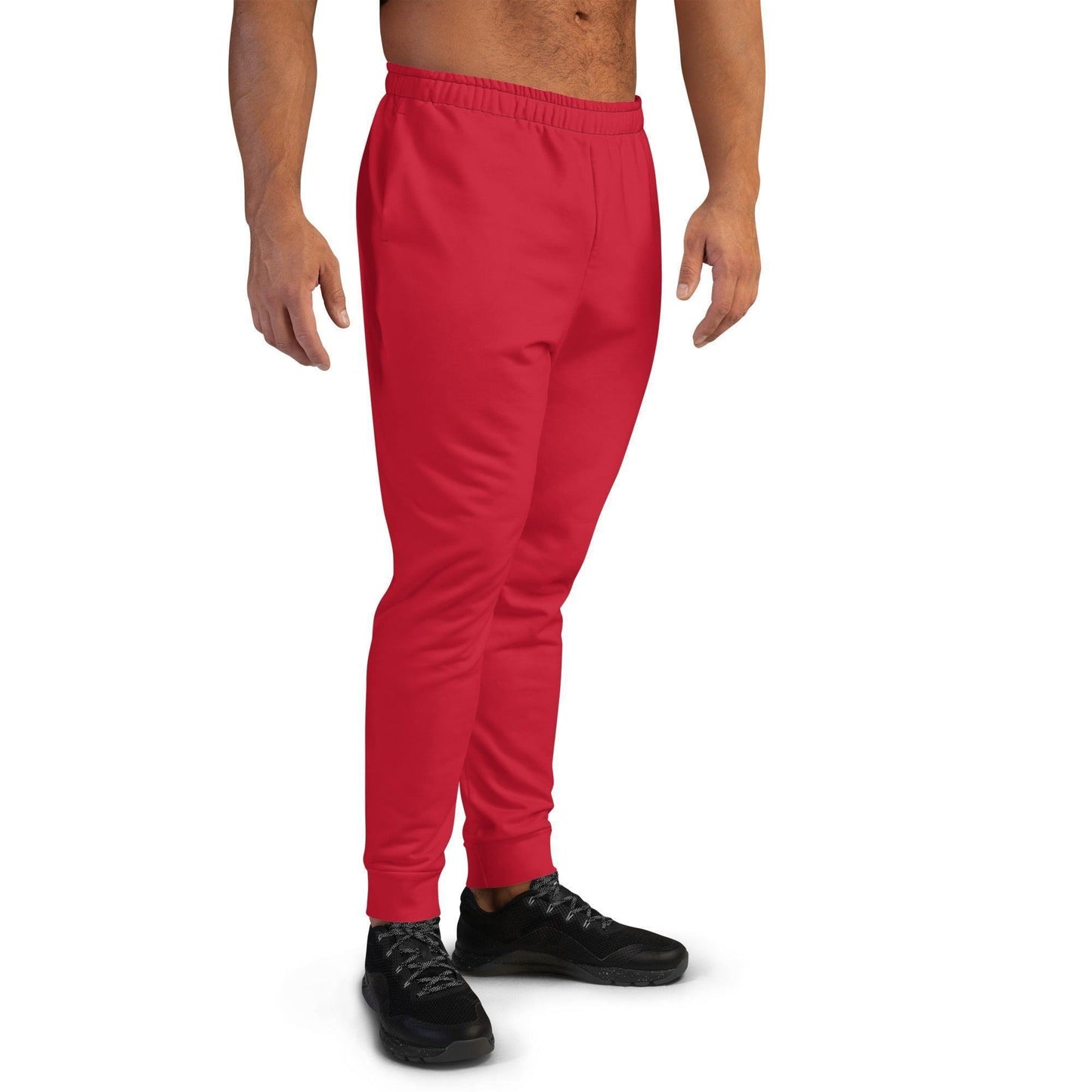 Rote Herren Jogginghose Jogginghose 59.99 atmungsaktiv, Baumwolle, Bündchen, einfarbig, Elastan, Fitness, Fleece, Gym, Herren, Jogginghose, Kordelzug, Mann, Männer, OEKOTEX100, Passform, Passoform, Polyester, red, Relaxen, rot, schlanke, Sport, Taschen, Tragekomfort JLR Design