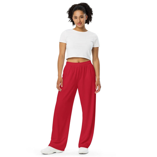 Rote Hose mit weitem Bein Hose mit weitem Bein 53.99 atmungsaktiv, Bein, beont, Bewegungsfreiheit, einfarbig, Elastan, Figur, Hose, Komfort, Kordelzug, leicht, Look, Loungewear, luftige, lässig, OEKOTEX100, optisch, Passform, Polyester, Pyjama, red, rot, Seitentaschen, Sommer, Stoff, stretch, Taille, weitem JLR Design