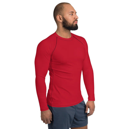 Rotes Herren Rash Guard Rash Guard 54.99 4-Wege, Atmungsaktiv, bequem, einfarbig, Elastan, Flachnaht, Guard, Hautschutz, Kompression, Langarmshirt, Männermode, Outdoor, Polyester, Rash, red, rot, Sand, Schwimmen, Sonnenschutz, Sportbekleidung, Strandmode, Stretchstoff, Surfen, trocknend, Wassersport, Wind JLR Design