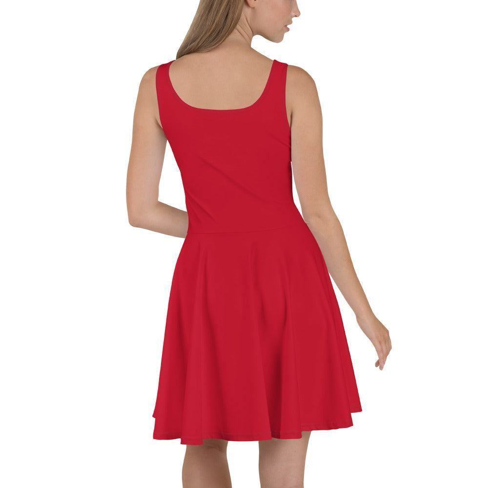 Rotes Skater Kleid Skater Kleid 56.99 ausgestellt, ausgestellter, Dame, Damen, einfarbig, Elastan, Frau, Frauen, Freizeit, Glatter, Kleid, Mitte, mittellanger, Muster, Nähte, Overlock, Pattern, Polyester, red, Rock, rot, Saum, schmeichelhaft, Skater, Sport, Stoff, trendy, Weiblich, wühlfühlend, Überdeck JLR Design