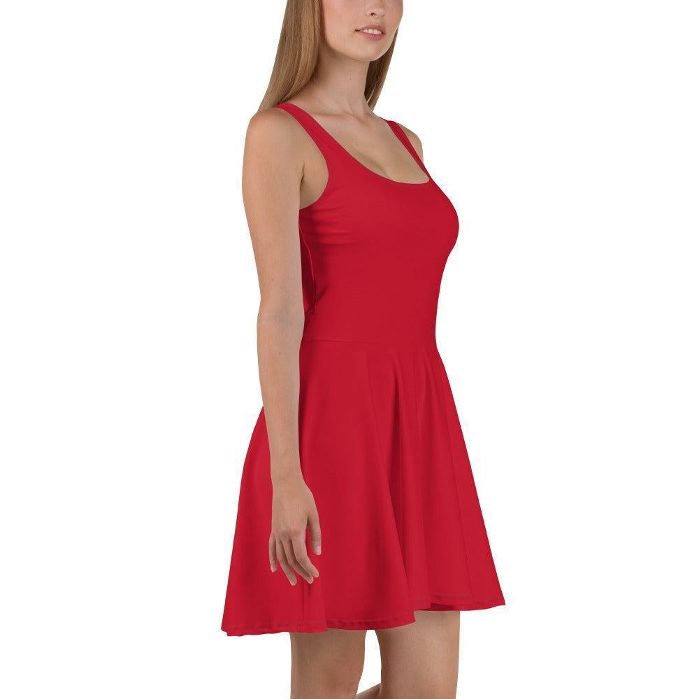 Rotes Skater Kleid Skater Kleid 56.99 ausgestellt, ausgestellter, Dame, Damen, einfarbig, Elastan, Frau, Frauen, Freizeit, Glatter, Kleid, Mitte, mittellanger, Muster, Nähte, Overlock, Pattern, Polyester, red, Rock, rot, Saum, schmeichelhaft, Skater, Sport, Stoff, trendy, Weiblich, wühlfühlend, Überdeck JLR Design