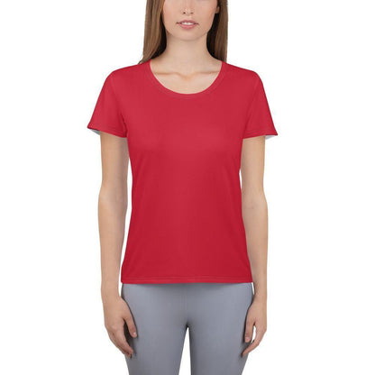 Rotes Sport T-Shirt für Damen Sport T-Shirt JLR Design