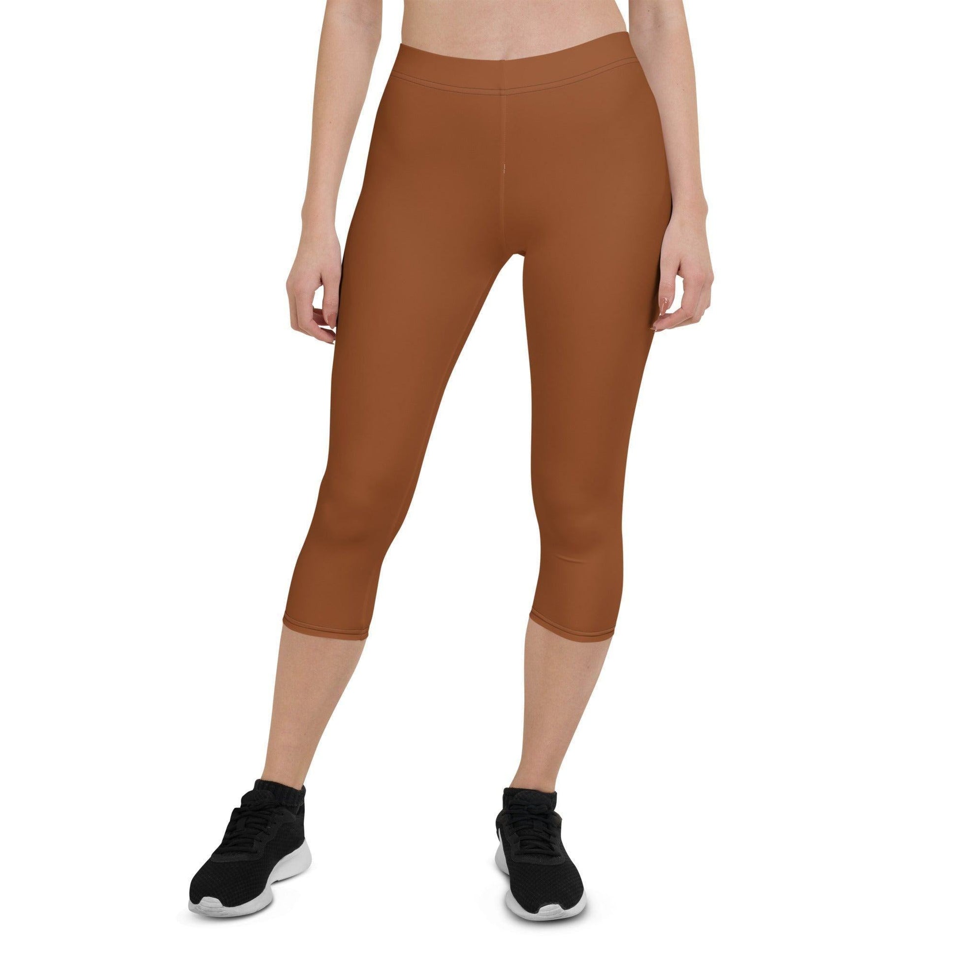 Saddle Brown Damen Capri Leggings Capri Leggings 49.99 Alltag, bequem, braun, brown, Capri, Damen, Design, einfarbig, Elastan, enganliegend, entspannen, Leggings, Mikrofasergarn, Mode, modisch, Outdoor, Passform, Polyester, Saddle, Sport, Stil, Style, USF50, verkürzt, vielseitig, Vier-Wege-Stretch JLR Design