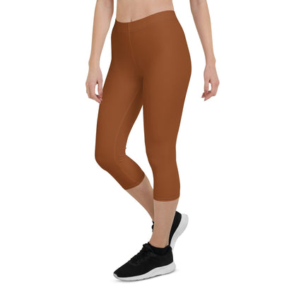 Saddle Brown Damen Capri Leggings Capri Leggings 49.99 Alltag, bequem, braun, brown, Capri, Damen, Design, einfarbig, Elastan, enganliegend, entspannen, Leggings, Mikrofasergarn, Mode, modisch, Outdoor, Passform, Polyester, Saddle, Sport, Stil, Style, USF50, verkürzt, vielseitig, Vier-Wege-Stretch JLR Design