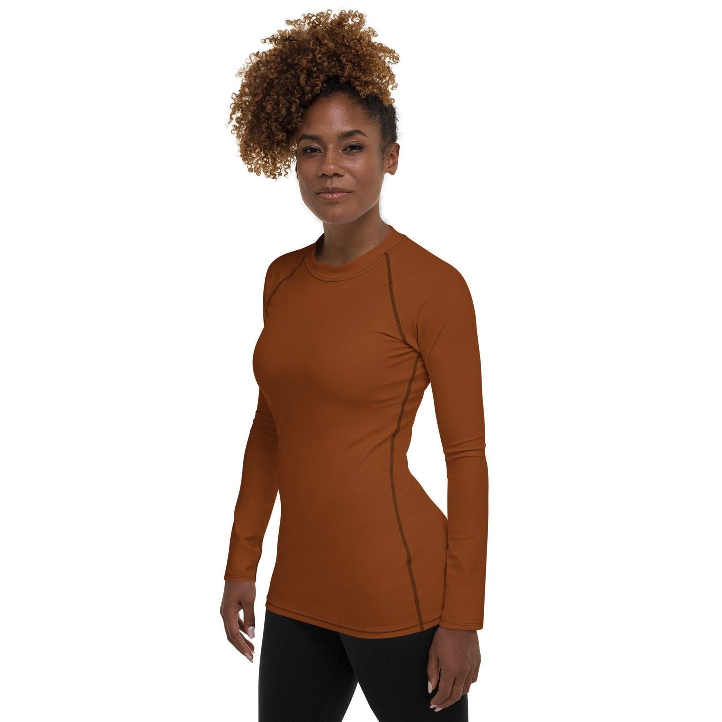 Saddle Brown Damen Rash Guard Rash Guard 54.99 4-Wege, Atmungsaktiv, Badebekleidung, bequem, braun, Brown, einfarbig, Elastan, Feminin, Flachnaht, Guard, Hautschutz, Kompression, Langarm, Langarmshirt, Männermode, Outdoor, Polyester, Rash, Saddle, Sand, Schwimmen, Sonnenschutz, Sportbekleidung, Strandmode, Stretchstoff, Surfen, trocknend, Wassersport, Wind JLR Design