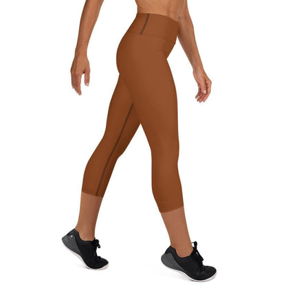 Saddle Brown Damen Yoga Capri Leggings Yoga Capri Leggings 49.99 Bewebungsfreiheit, Bewegung, braun, brown, Bund, Capri, Damen, Design, einfarbig, Elastan, Fashion, Fitness, Fitnessstudio, Flacher, Gummizug, Gym, hochwertig, Körper, Leggings, Material, Mode, Polyester, Saddle, Saum, Session, Sport, Streetwear, Style, USF50, Vier-Wege-Stretch, Wadenlang, Yoga JLR Design