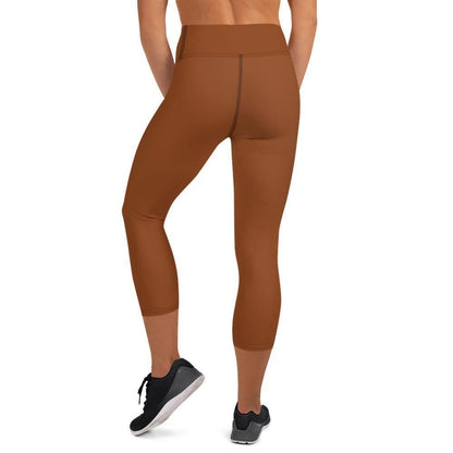 Saddle Brown Damen Yoga Capri Leggings Yoga Capri Leggings 49.99 Bewebungsfreiheit, Bewegung, braun, brown, Bund, Capri, Damen, Design, einfarbig, Elastan, Fashion, Fitness, Fitnessstudio, Flacher, Gummizug, Gym, hochwertig, Körper, Leggings, Material, Mode, Polyester, Saddle, Saum, Session, Sport, Streetwear, Style, USF50, Vier-Wege-Stretch, Wadenlang, Yoga JLR Design