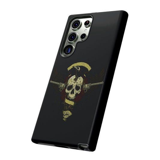 Samsung Galaxy Revolver Skull Cover Phone Case 37.99 Accessories, Aussenschale, Ausskleidung, Case, Cover, Galaxy, Glossy, glänzend, Handyhülle, innere, iPhone Cases, matt, Matte, Oberfläche, Phone, Phone accessory, Phone Cases, Plus, Polycarbonat, revolver, S23, S23Plus, S23Ultra, Samsung, Samsung Cases, schlagfest, Schutz, skull, TPU, Ultra, zusätzlicher JLR Design