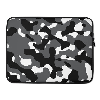 Schwarz Grau Weiss Camouflage Laptoptasche -- Schwarz Grau Weiss Camouflage Laptoptasche - undefined Laptoptasche | JLR Design