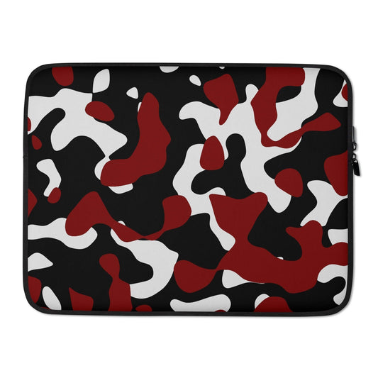 Schwarz Rot Weiss Camouflage Laptoptasche Laptoptasche 39.99 13, 15, Accessoire, Aufbewahrung, camo, Camouflage, Dokumente, enge, Fashion, Innenbereich, kratzbeständig, Kratzer, Kunstpelz, Laptop, Laptoptasche, Material, Maus, Mode, Neopren, Passform, Pattern, Reißverschlussbindung, robust, Schutz, Stil, Stromadapter, Style, Stöße, Tarnmuster, Tasche, Transport, unterwegs, wasserfest, Zoll JLR Design