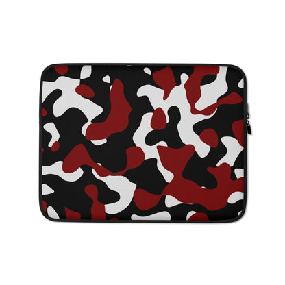 Schwarz Rot Weiss Camouflage Laptoptasche Laptoptasche JLR Design