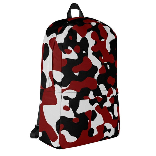 Schwarz Rot Weiss Camouflage mittelgroßer Rucksack Rucksack 63.99 15l, 20kg, Accessoire, Backpack, Black, Camo, Camouflage, Design, einfarbig, Fach, Fashion, Freizeit, gepolstert, Innenfutter, Innentasche, Laptop, mittelgroß, Netzstoff, Pattern, Platz, Polyester, Red, Rot, Rucksack, Schule, Schulrucksack, Schwarz, Seidiges, seperates, Streetwear, Style, Tarnmuster, Tasche, Transport, Vordertasche, wasserabweisend, Weiss, Wertsachen, White JLR Design