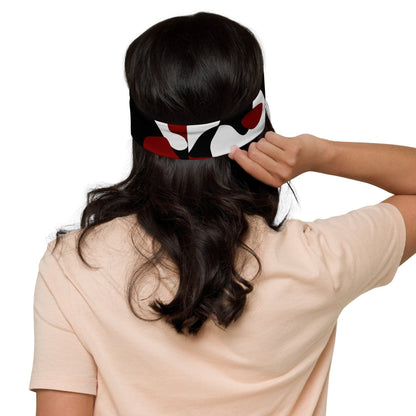 Schwarz Rot Weiss Camouflage Stirnband -- Schwarz Rot Weiss Camouflage Stirnband - undefined Stirnband | JLR Design