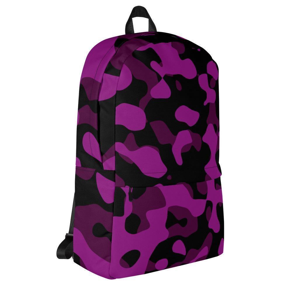 Schwarz Violet Camouflage mittelgroßer Rucksack Rucksack 63.99 15l, 20kg, Accessoire, Backpack, black, Camo, Camouflage, Design, einfarbig, Fach, Fashion, Freizeit, gepolstert, Innenfutter, Innentasche, Laptop, mittelgroß, Netzstoff, Pattern, Platz, Polyester, Rucksack, Schule, Schulrucksack, Schwarz, Seidiges, seperates, Streetwear, Style, Tarnmuster, Tasche, Transport, violet, Vordertasche, wasserabweisend, Wertsachen JLR Design