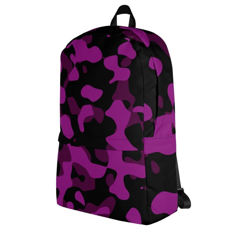 Schwarz Violet Camouflage mittelgroßer Rucksack Rucksack JLR Design