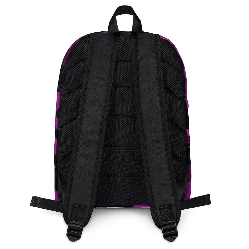 Schwarz Violet Camouflage mittelgroßer Rucksack Rucksack JLR Design