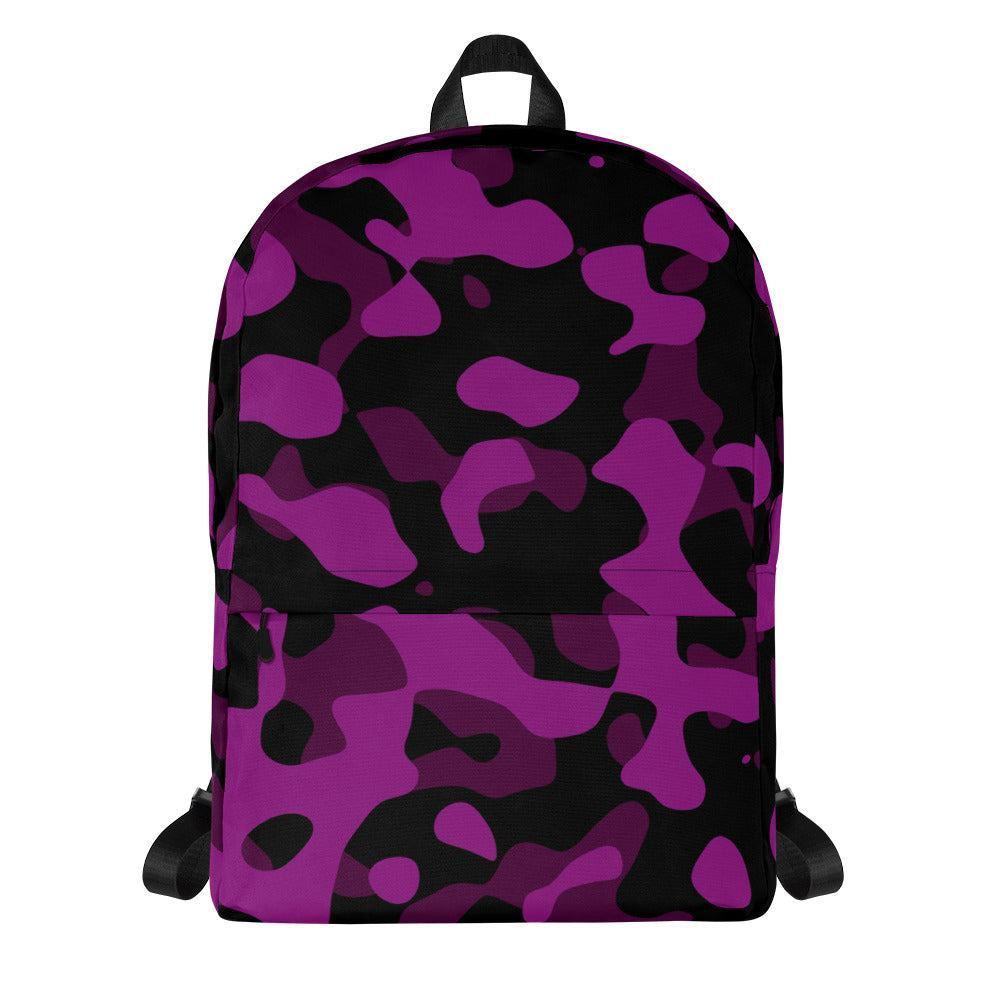 Schwarz Violet Camouflage mittelgroßer Rucksack Rucksack JLR Design