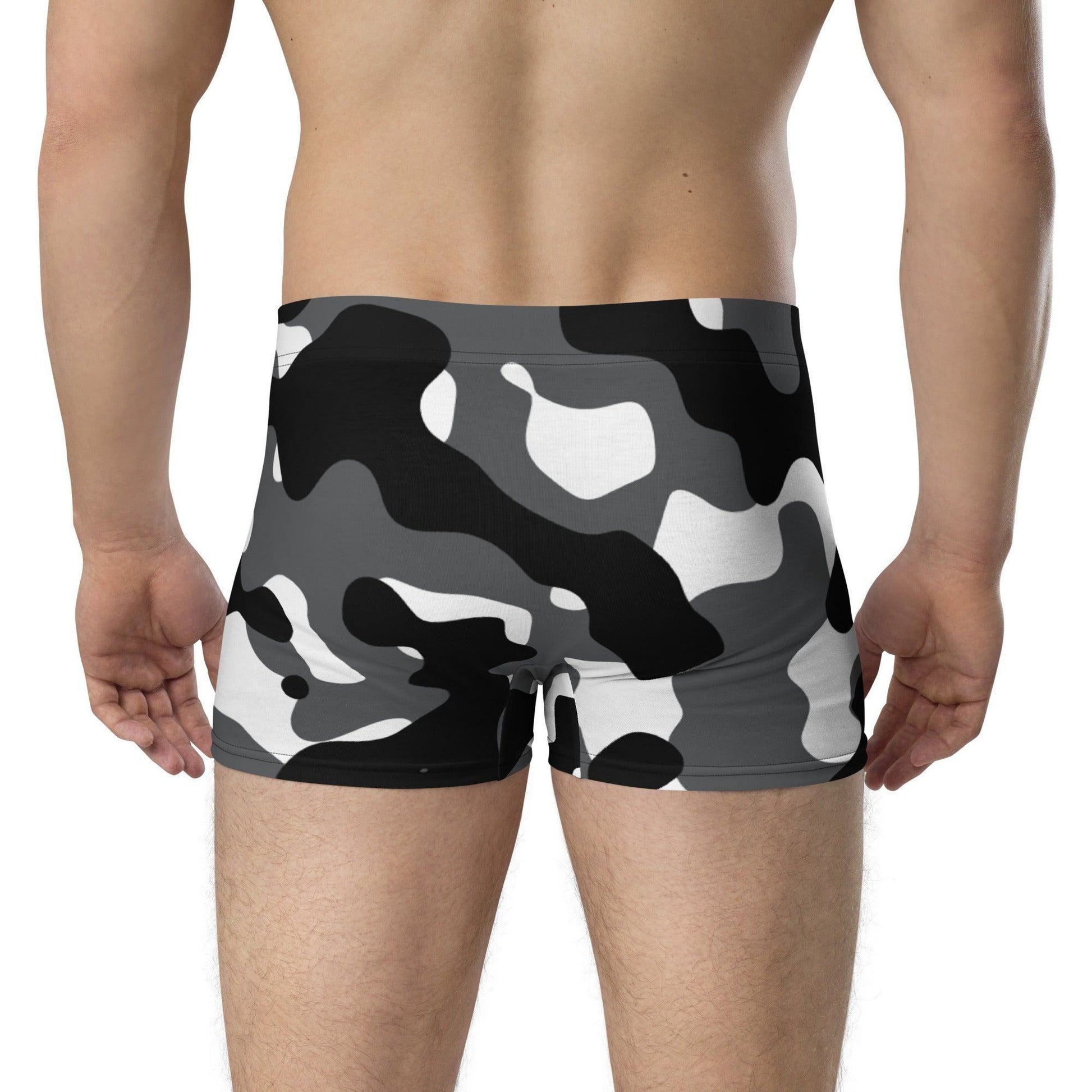 Schwarz Weiss Grau Camouflage Royal Underwear Boxershorts -- Schwarz Weiss Grau Camouflage Royal Underwear Boxershorts - undefined Boxershorts | JLR Design