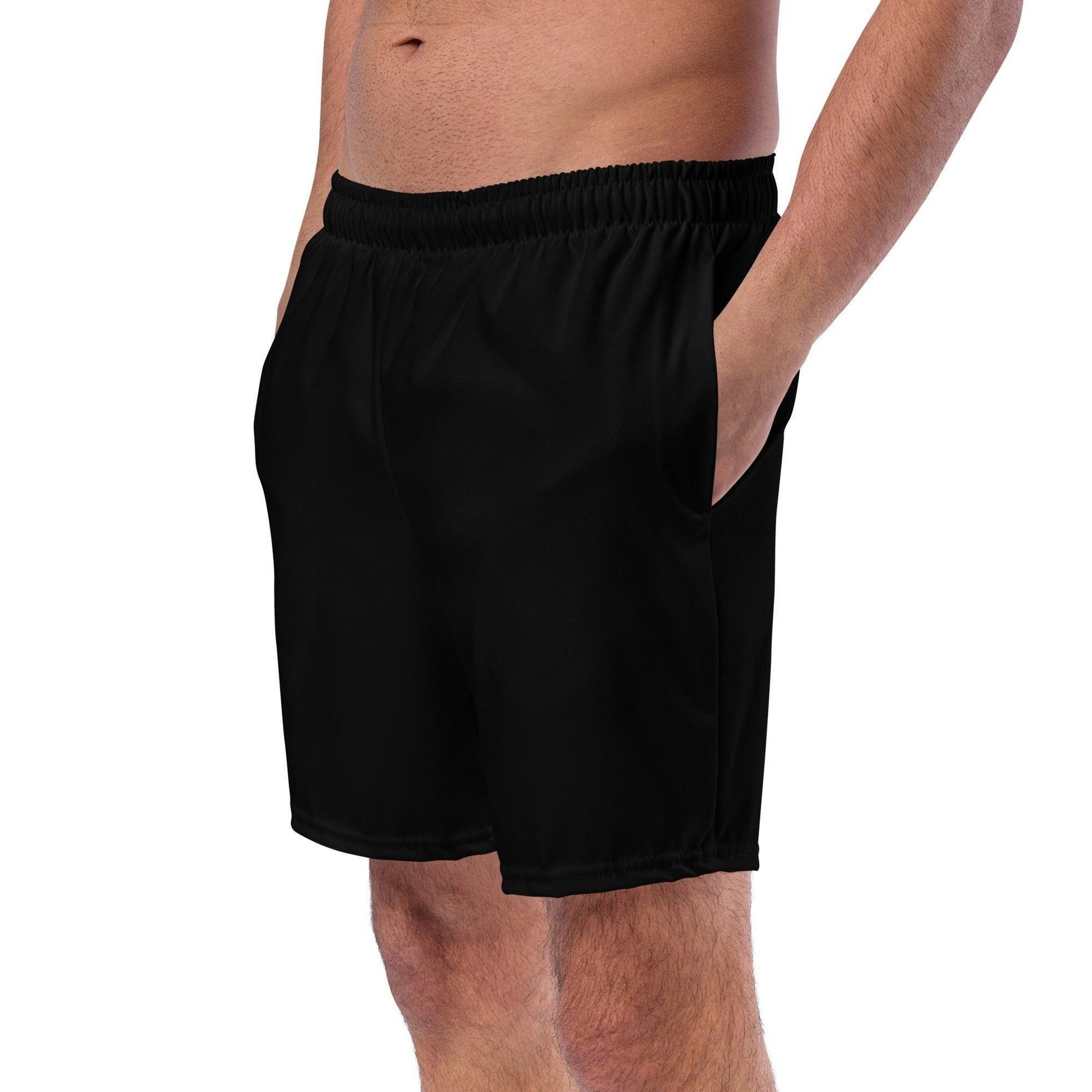 Schwarze Herren Badehose Badehose 59.99 Badehose, Badevergnügen, black, einfarbig, Elastan, Herren, Hüftband, Innenfutter, Komfort, Kordelzug, Mann, Männer, Passform, Polyester, Pool, recycelt, Scheuerschutz, schwarz, See, trocknend JLR Design