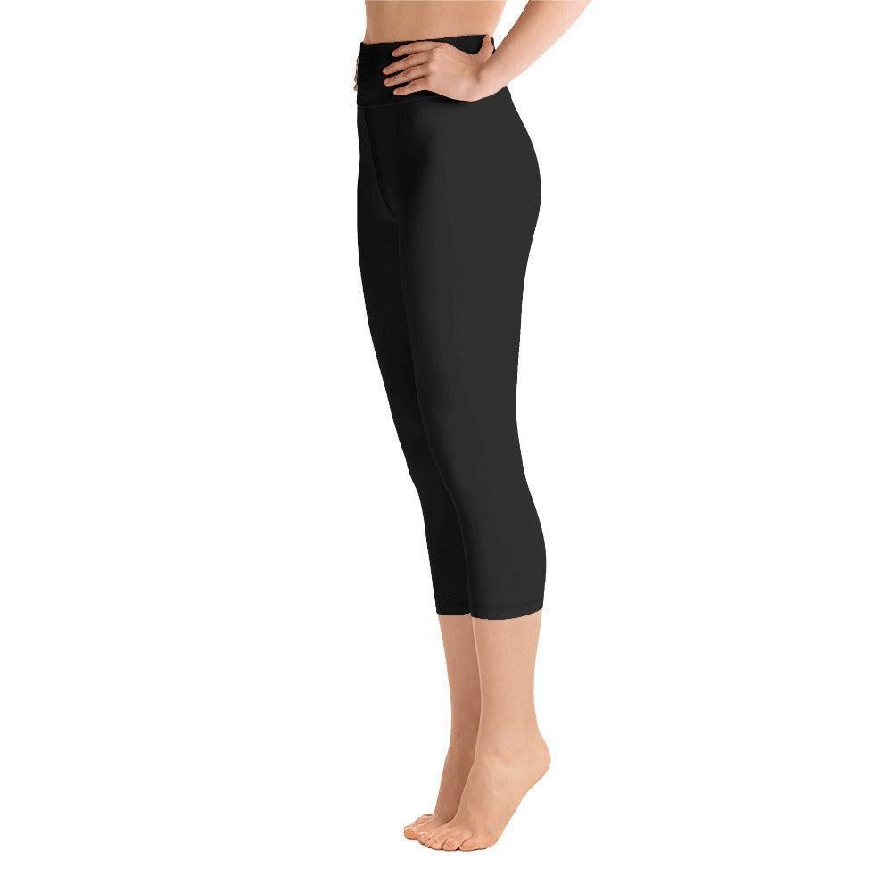 Schwarze Yoga Capri Leggings Yoga Capri Leggings 49.99 Bewebungsfreiheit, Bewegung, black, Bund, Capri, Damen, Design, einfarbig, Elastan, Fashion, Fitness, Fitnessstudio, Flacher, Gummizug, Gym, hochwertig, Körper, Leggings, Material, Mode, Polyester, Saum, schwarz, Session, Sport, Streetwear, Style, USF50, Vier-Wege-Stretch, Wadenlang, Yoga JLR Design