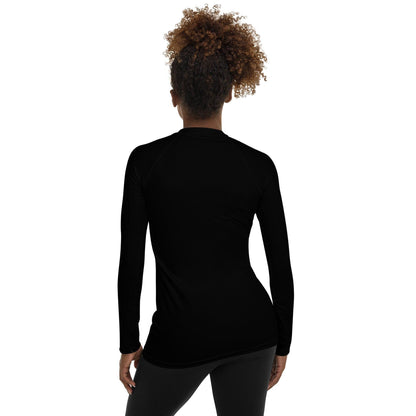 Schwarzes Damen Rash Guard Rash Guard 54.99 4-Wege, Atmungsaktiv, Badebekleidung, bequem, black, einfarbig, Elastan, Feminin, Flachnaht, Guard, Hautschutz, Kompression, Langarm, Langarmshirt, Männermode, Outdoor, Polyester, Rash, Sand, schwarz, Schwimmen, Sonnenschutz, Sportbekleidung, Strandmode, Stretchstoff, Surfen, trocknend, Wassersport, Wind JLR Design