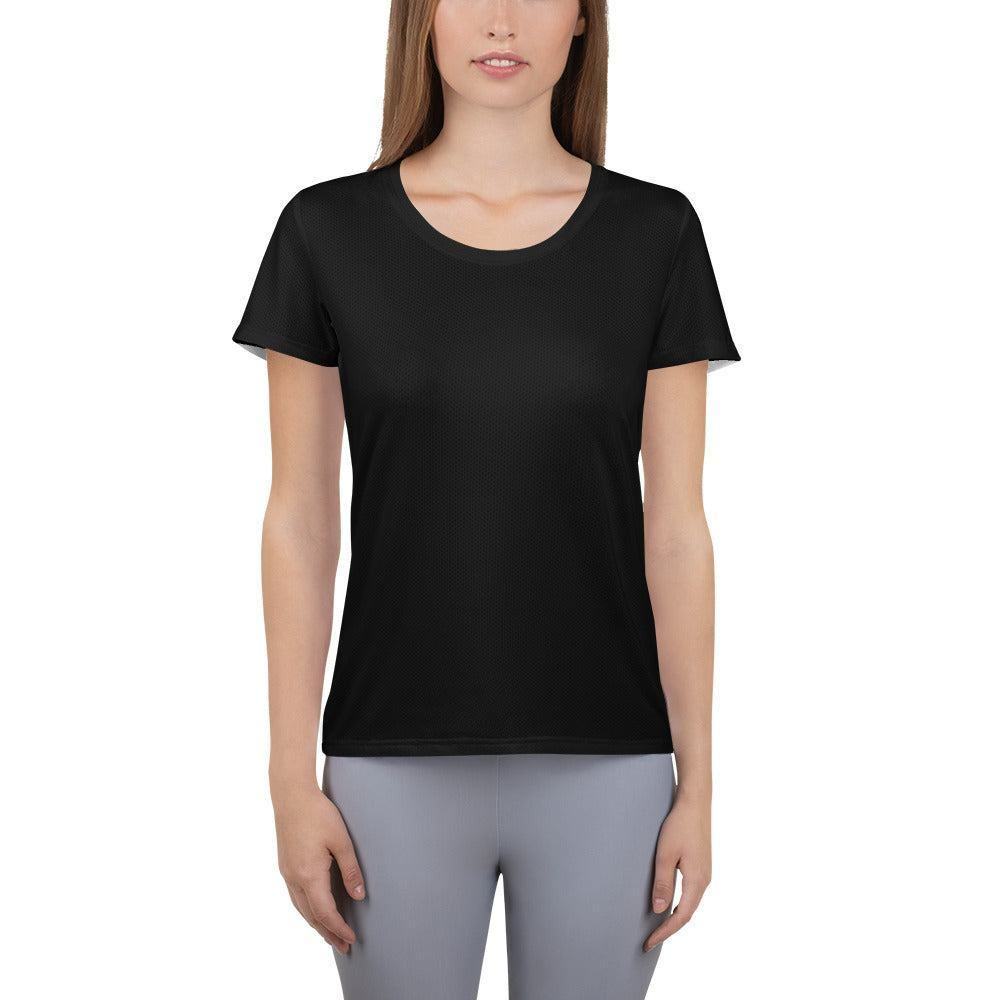 Schwarzes Damen Sport T-Shirt -- Schwarzes Damen Sport T-Shirt - XS Sport T-Shirt | JLR Design