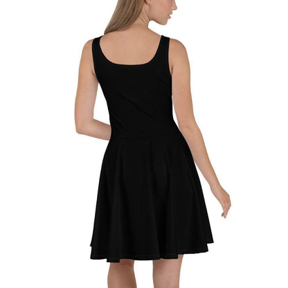 Schwarzes Skater Kleid Skater Kleid 56.99 ausgestellt, ausgestellter, black, Dame, Damen, einfarbig, Elastan, Frau, Frauen, Freizeit, Glatter, Kleid, Mitte, mittellanger, Muster, Nähte, Overlock, Pattern, Polyester, Rock, Saum, schmeichelhaft, schwarz, Skater, Sport, Stoff, trendy, Weiblich, wühlfühlend, Überdeck JLR Design