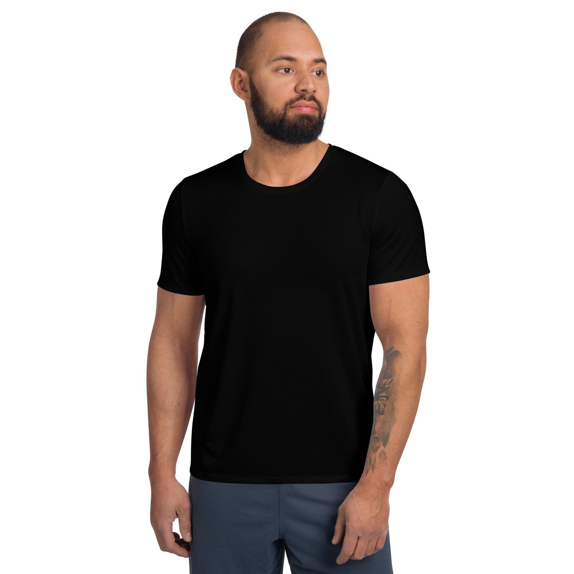 Schwarzes Sport T-Shirt für Herren -- Schwarzes Sport T-Shirt für Herren - XS Sport T-Shirt | JLR Design