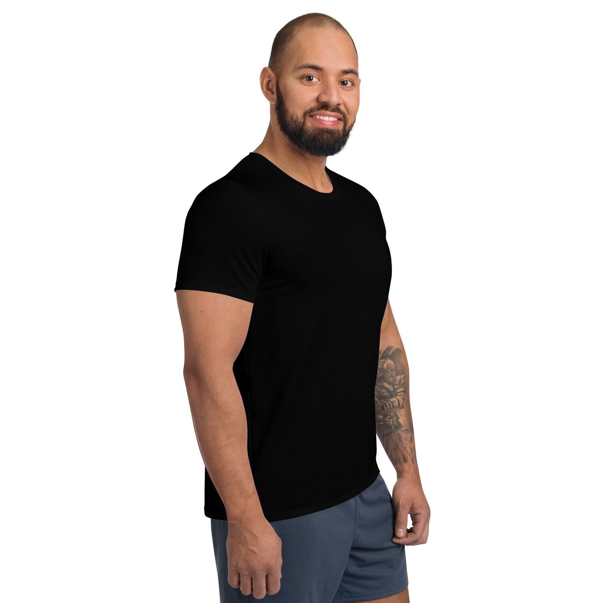 Schwarzes Sport T-Shirt für Herren -- Schwarzes Sport T-Shirt für Herren - XS Sport T-Shirt | JLR Design