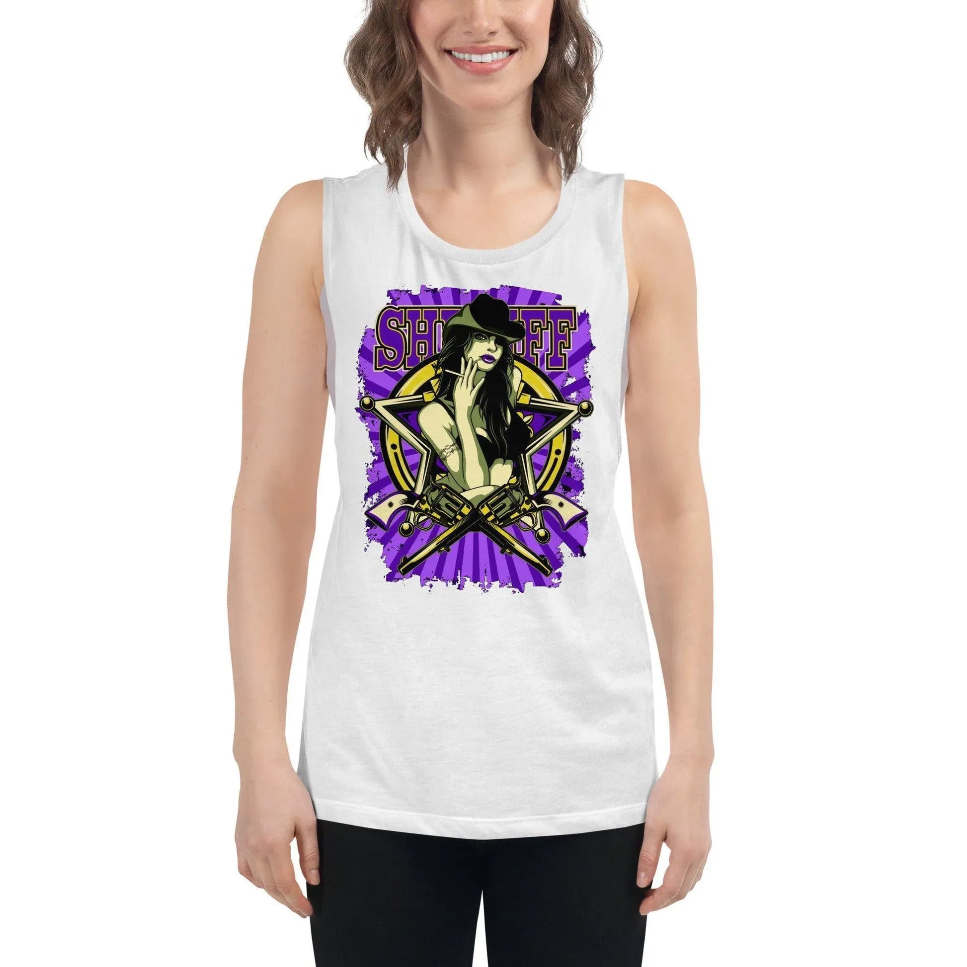 sheriff-damen-tank-top-tank-top-jlr-design-97718 - JLR Design