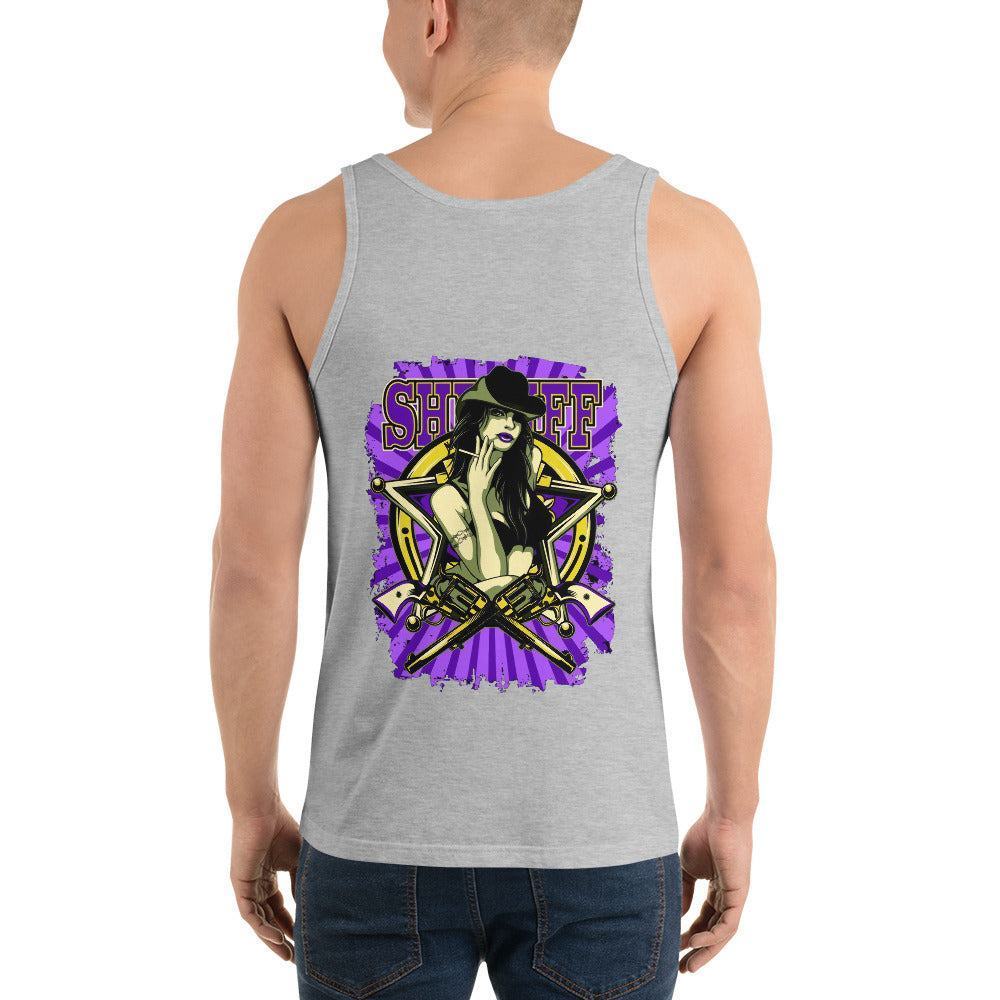 Sheriff Herren Tank Top Tank Top 44.99 Aktivität, atmungsaktiv, Baumwolle, bequem, Bewegungsfreiheit, Blend, Damen, Design, Fashion, Fitness, Fitnessstudio, Gy, Herren, hochwertige, körperbetonte, Materialien, Mode, Muskeln, Passform, Seitennähte, Sheriff, Sport, Style, Tank, Top, Tragegefühl, Training, Tri, Unisex, Viskose JLR Design