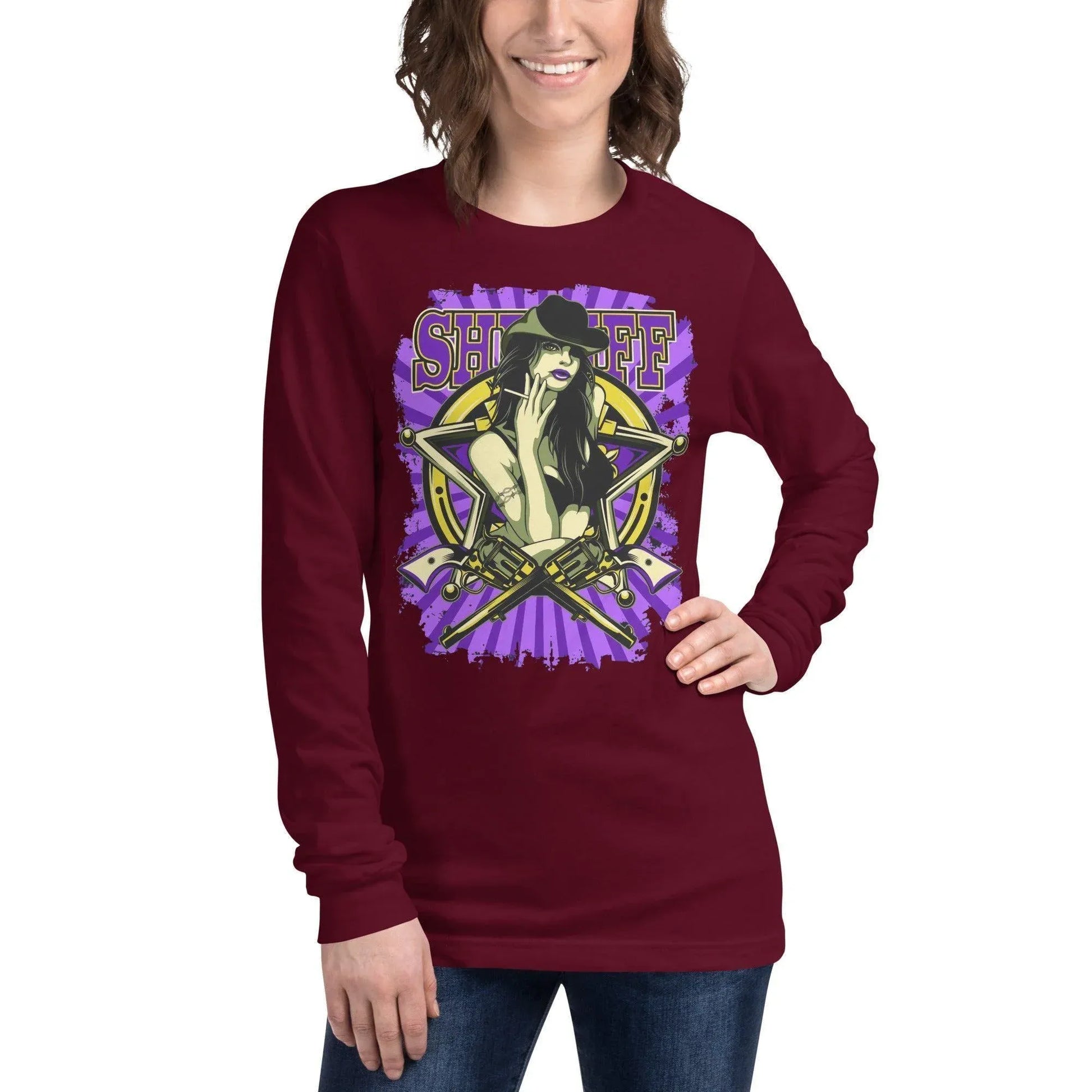 sheriff-langarmshirt-langarmshirt-jlr-design-12344 - JLR Design