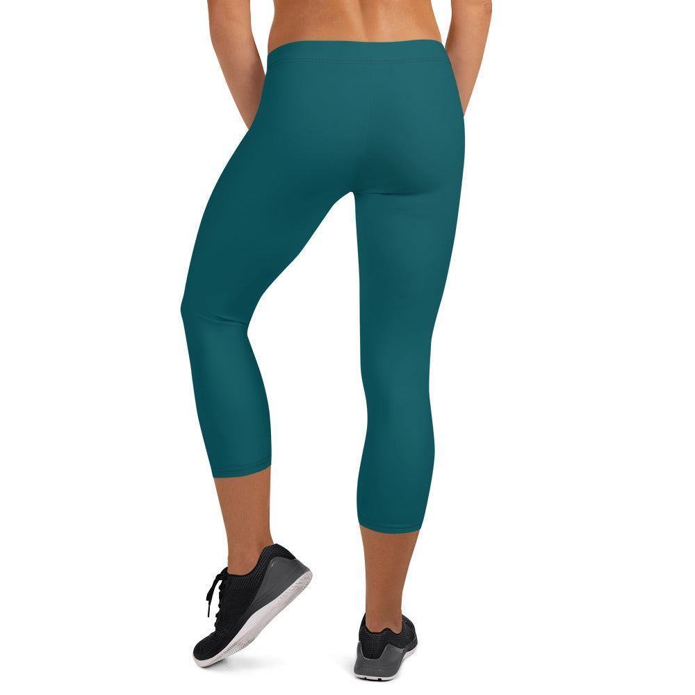 Sherpa Blaue Damen Capri Leggings Capri Leggings JLR Design