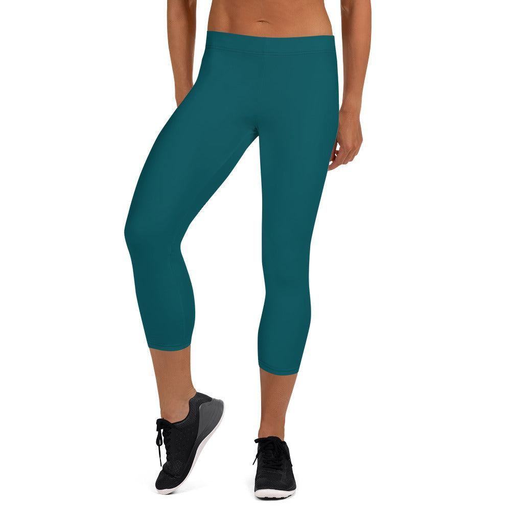 Sherpa Blaue Damen Capri Leggings Capri Leggings JLR Design