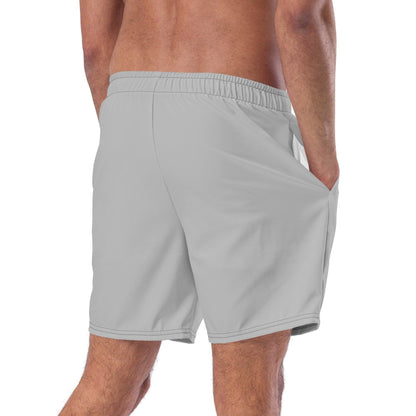 Silberne Herren Badehose Badehose 59.99 Badehose, Badevergnügen, einfarbig, Elastan, Herren, Hüftband, Innenfutter, Komfort, Kordelzug, Mann, Männer, Passform, Polyester, Pool, recycelt, Scheuerschutz, See, silber, silver, trocknend JLR Design