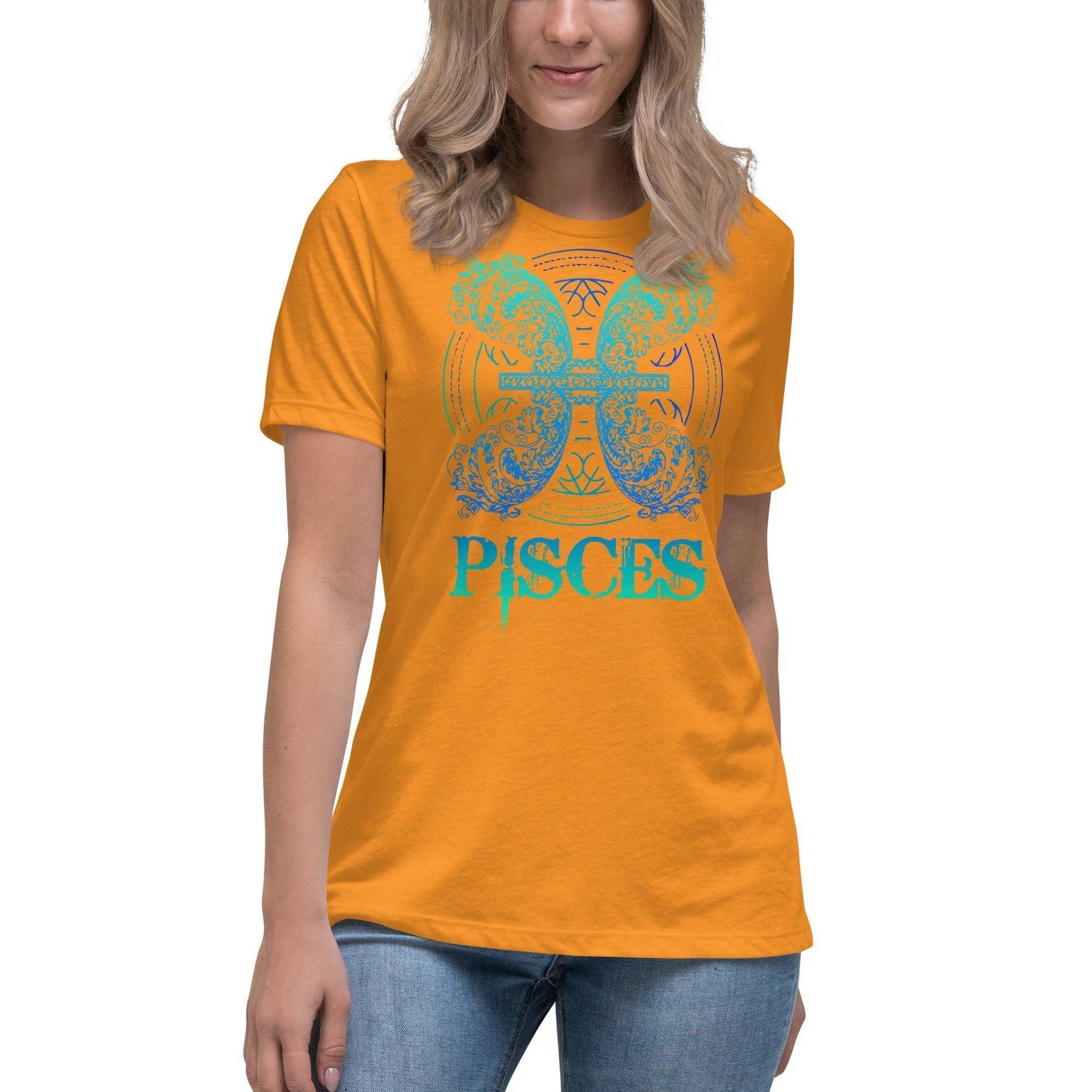 Sternzeichen Fische Damen T-Shirt -- Sternzeichen Fische Damen T-Shirt - undefined T-Shirt | JLR Design