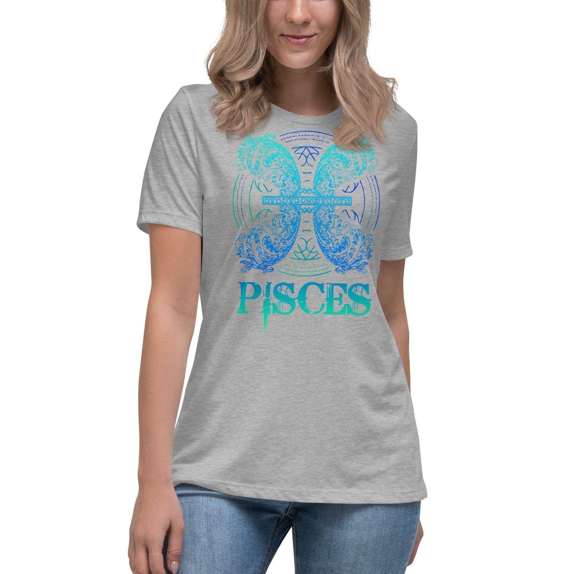 sternzeichen-fische-damen-t-shirt-t-shirt-jlr-design-72066 - JLR Design