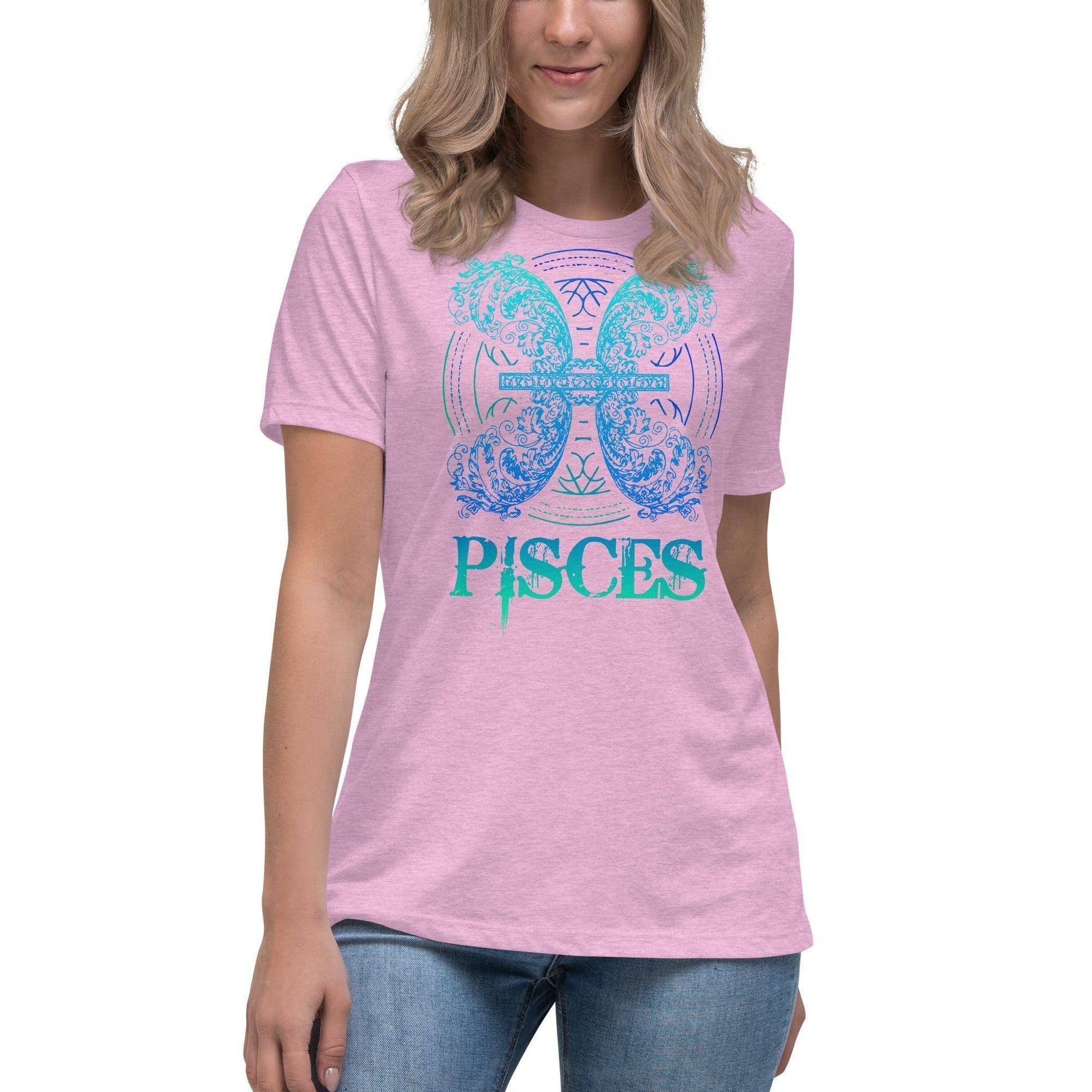 sternzeichen-fische-damen-t-shirt-t-shirt-jlr-design-64441 - JLR Design