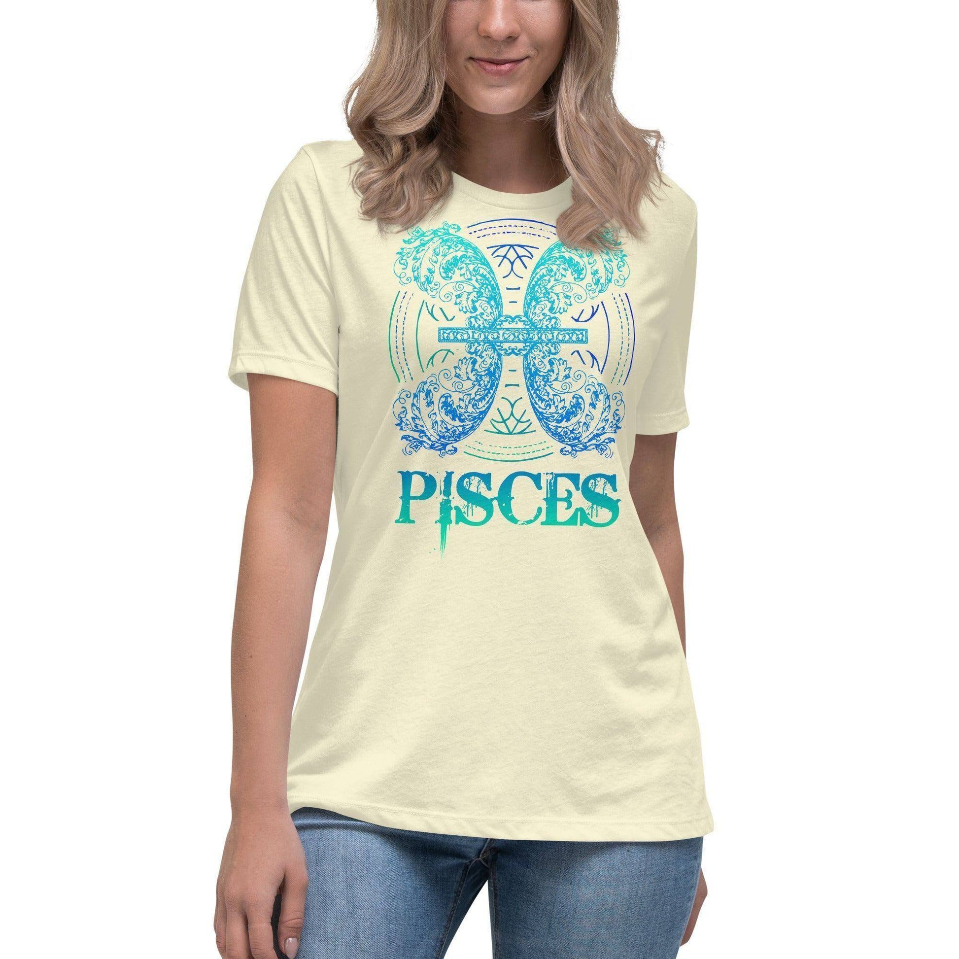 sternzeichen-fische-damen-t-shirt-t-shirt-jlr-design-31400 - JLR Design