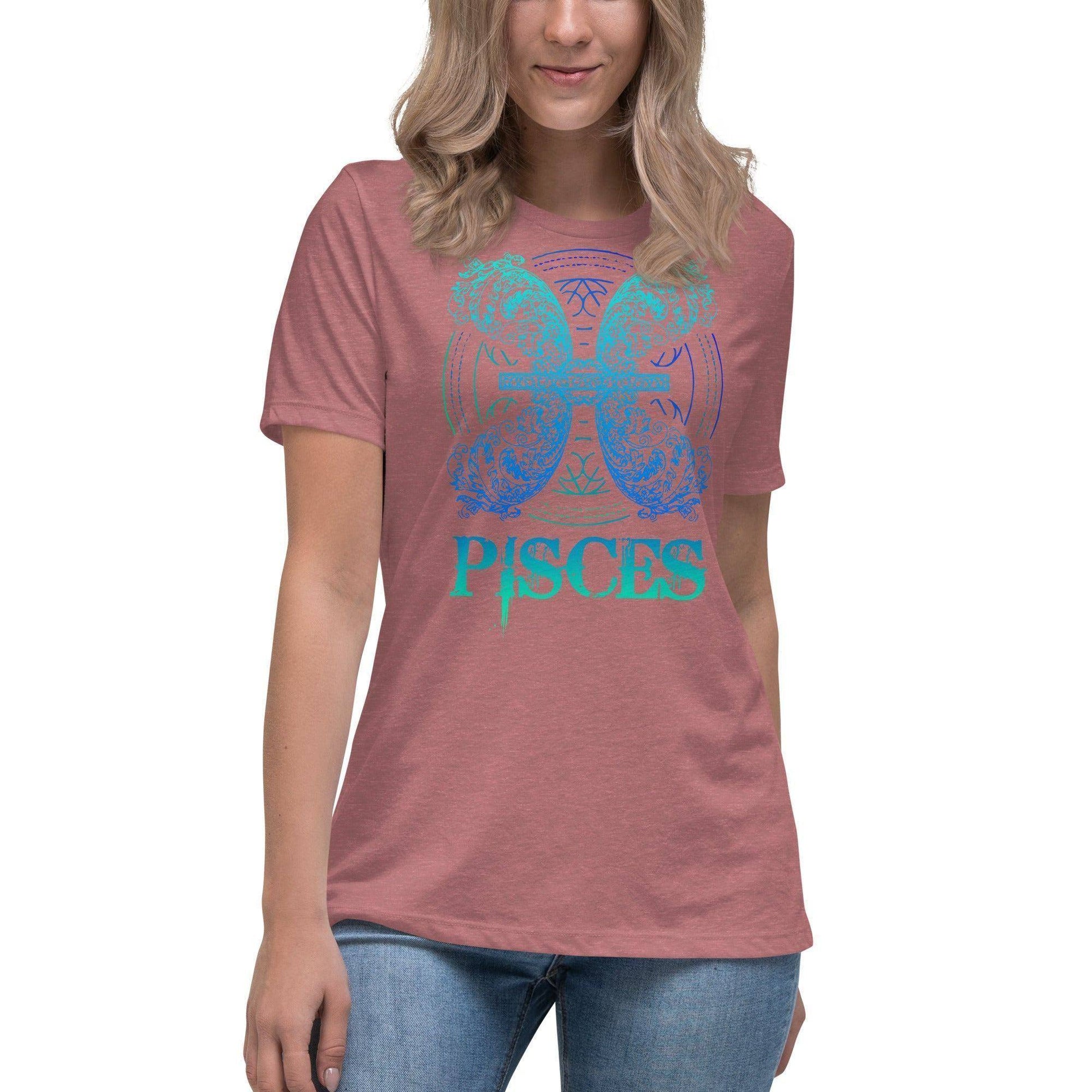 sternzeichen-fische-damen-t-shirt-t-shirt-jlr-design-37658 - JLR Design