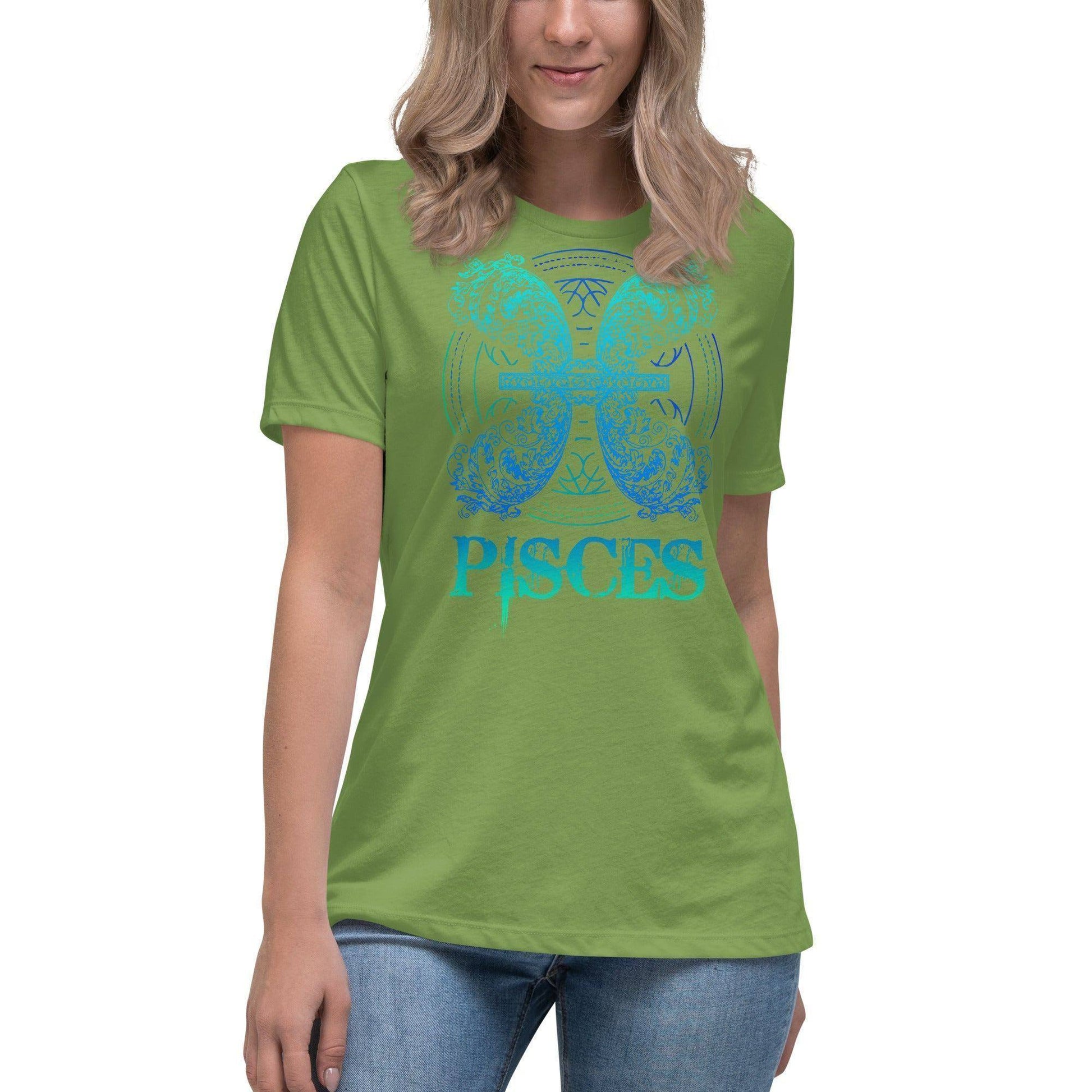 sternzeichen-fische-damen-t-shirt-t-shirt-jlr-design-78489 - JLR Design