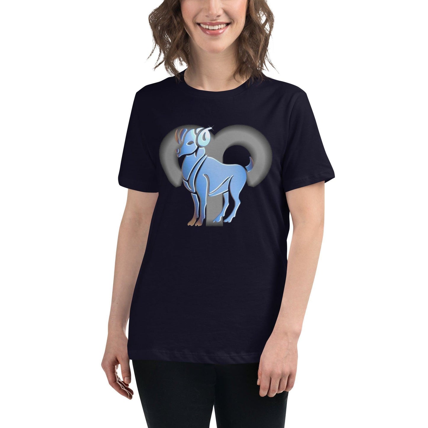Sternzeichen Widder Damen-T-Shirt -- Sternzeichen Widder Damen-T-Shirt - undefined T-Shirt | JLR Design