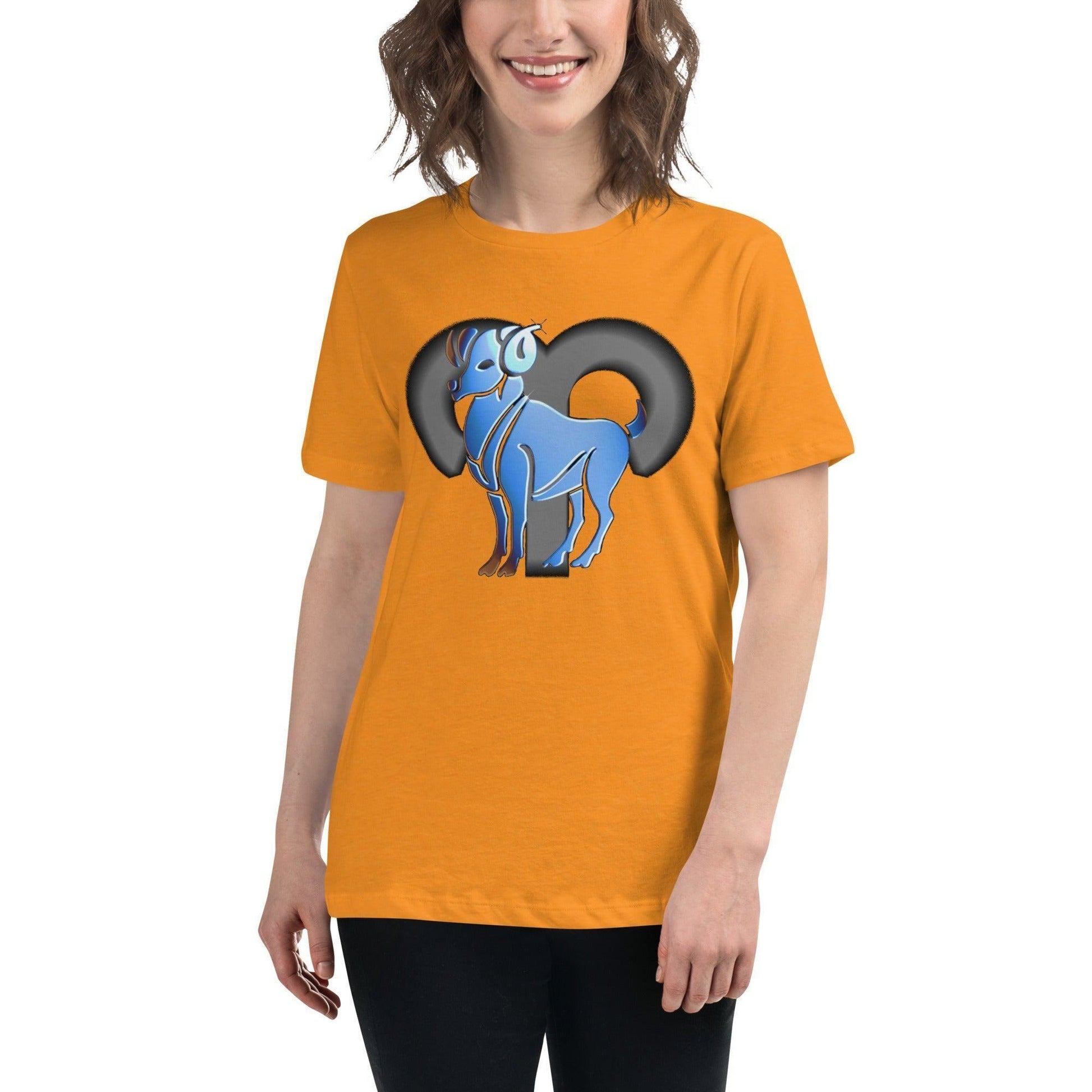 Sternzeichen Widder Damen-T-Shirt -- Sternzeichen Widder Damen-T-Shirt - undefined T-Shirt | JLR Design
