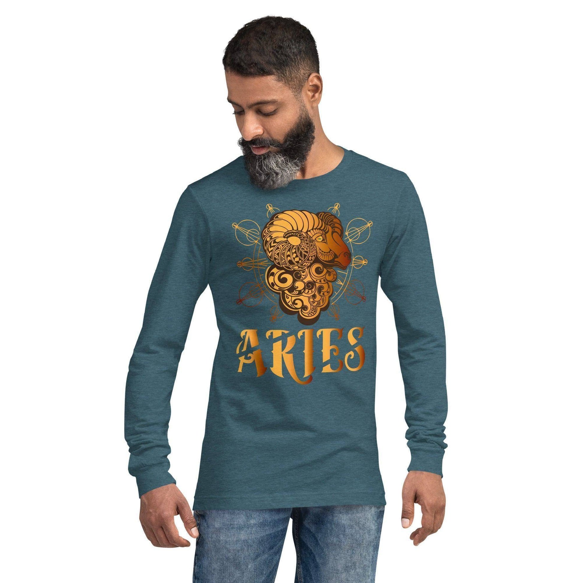 sternzeichen-widder-langarmshirt-langarmshirt-jlr-design-77831 - JLR Design