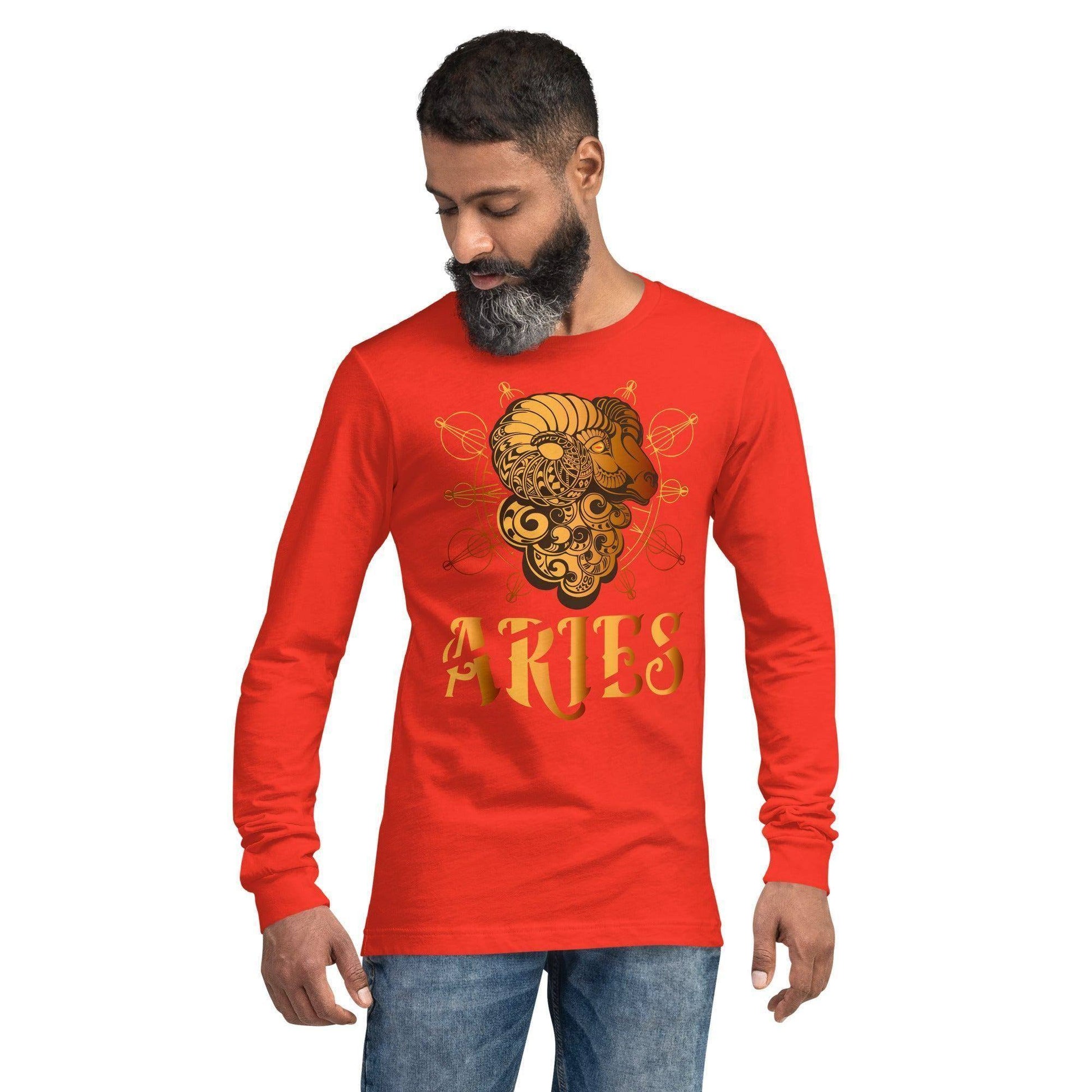 sternzeichen-widder-langarmshirt-langarmshirt-jlr-design-38274 - JLR Design