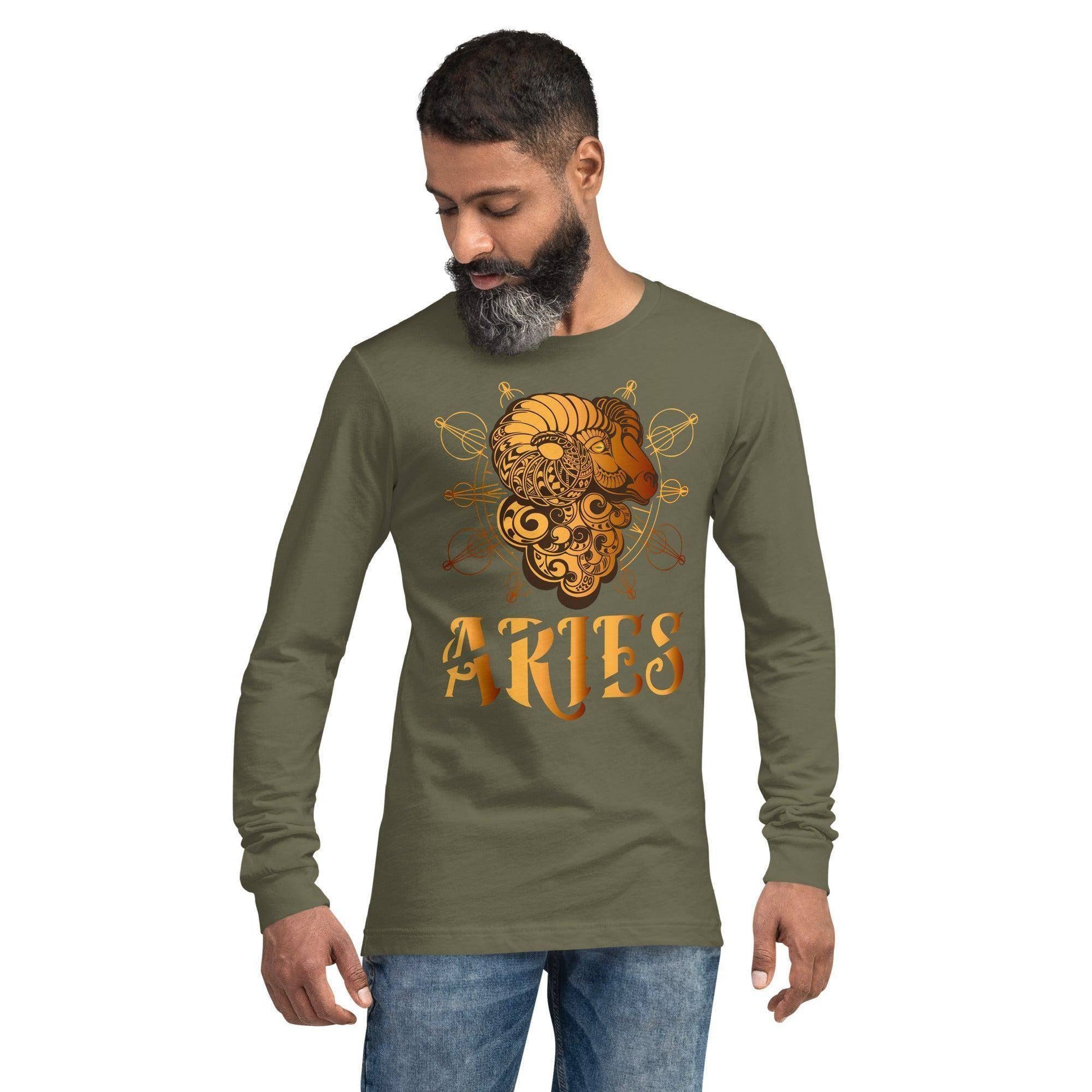 sternzeichen-widder-langarmshirt-langarmshirt-jlr-design-11889 - JLR Design